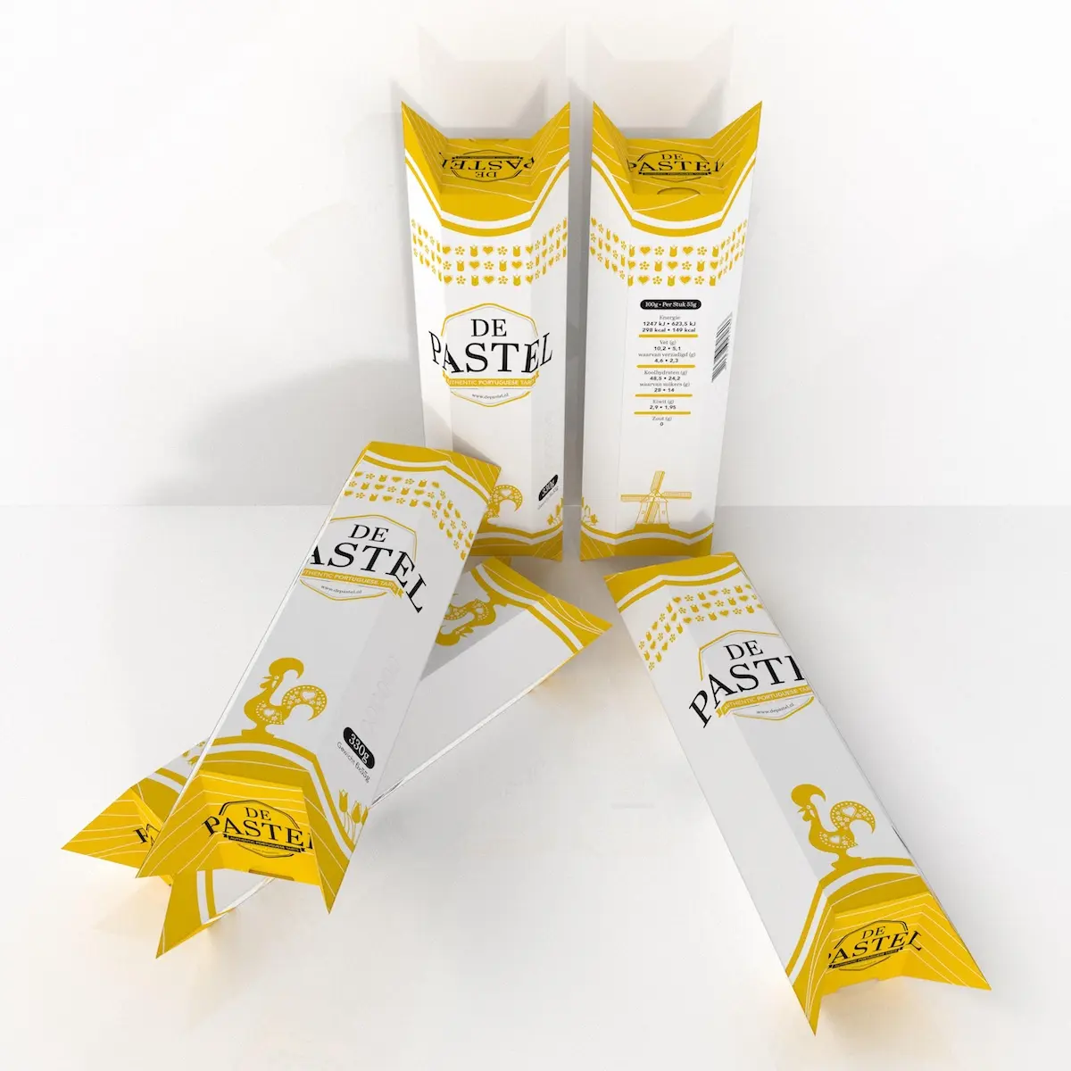 De Pastel diepvries pastéis de nata verpakking voor horeca en retail